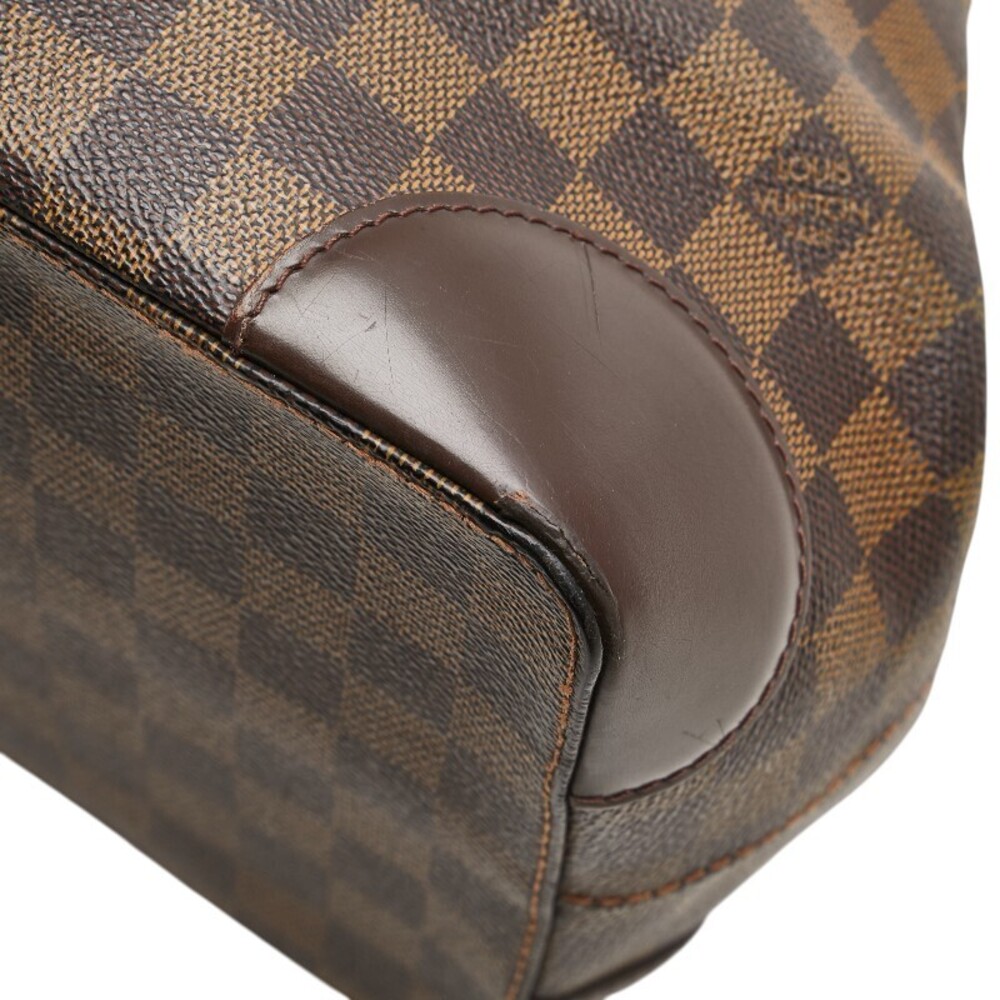 Louis Vuitton Damier Hampstead Handbag Tote Bag Brown Leather - Picture 9 of 9